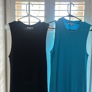 Cotton Citizen Black and Blue Tank Tops